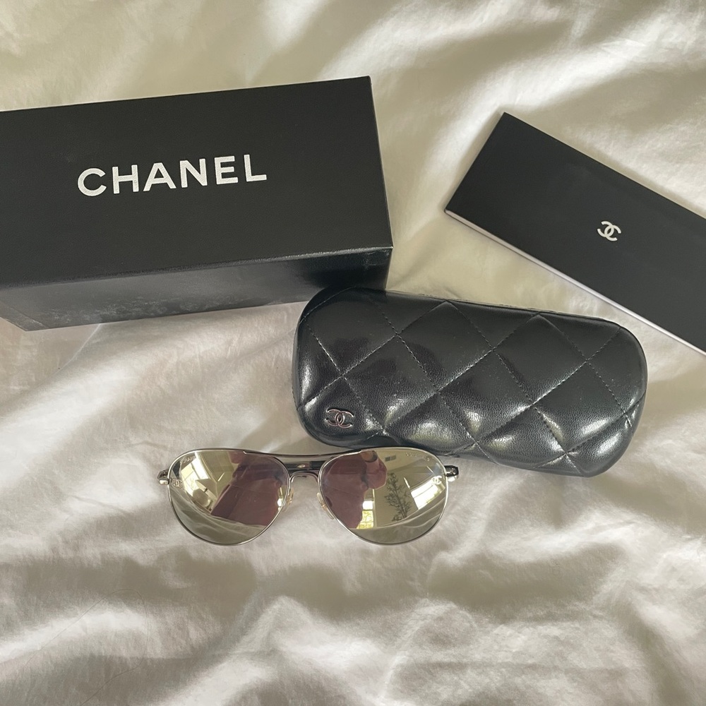 Chanel aviator sunglasses